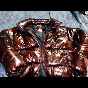 Maroon Bubble Coat Puffer